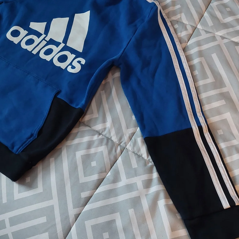 ADIDAS Colorblock 3 Stripe Hoodie